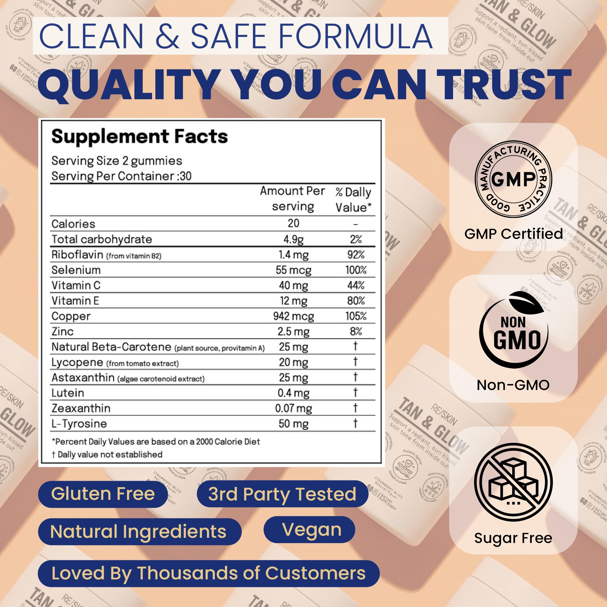 RE/SKIN Astaxanthin Supplement with natural ingredients