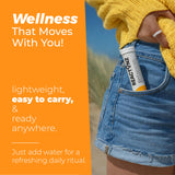 REACTONZ daily wellness Plus Effervescent Tablets on a kitchen counter