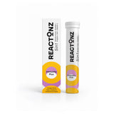 REACTONZ daily wellness Plus Effervescent Tablets packaging front view