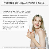 Ready To GLOW Hyaluronic Acid Capsules on a white background