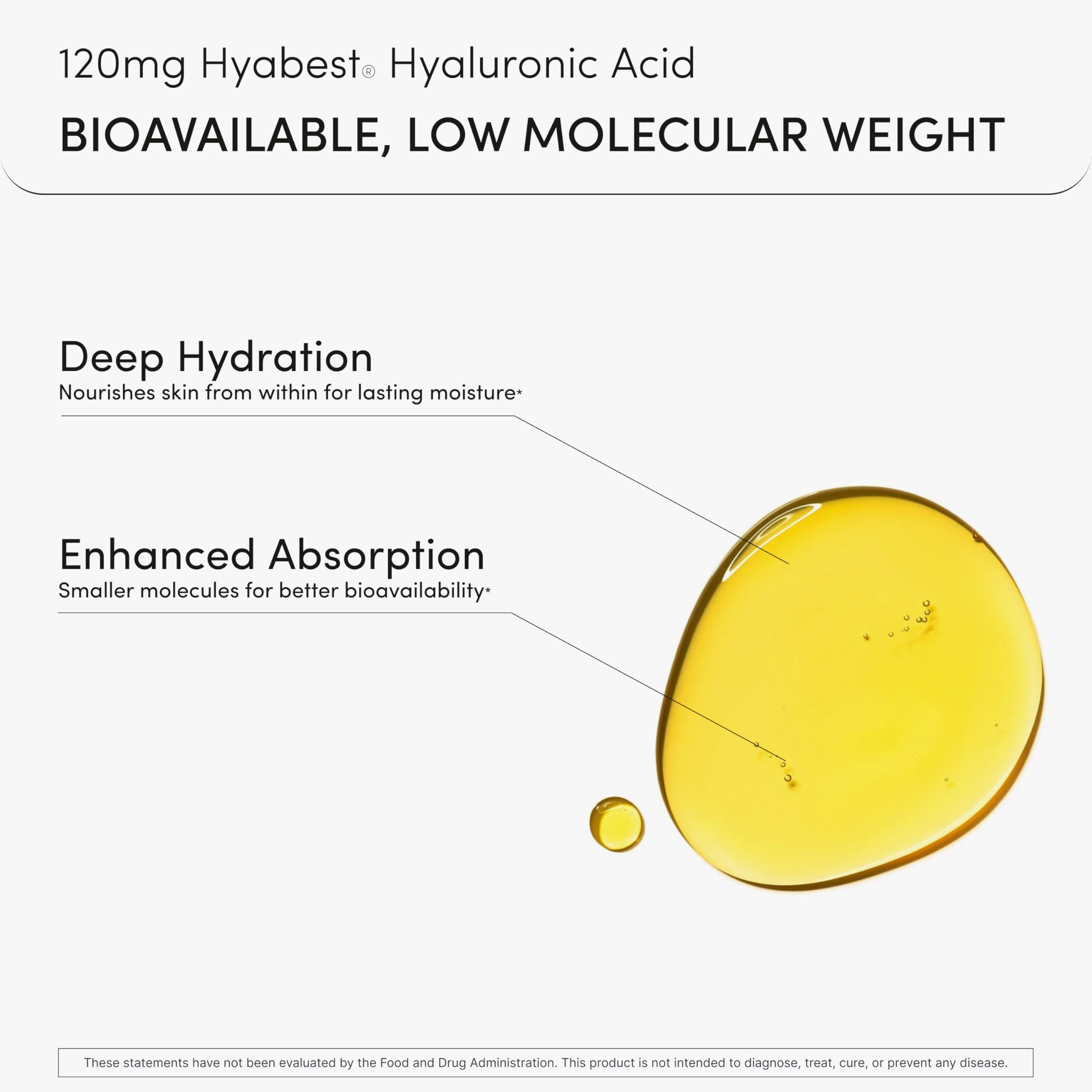 Ready To GLOW Hyaluronic Acid Capsules with a measuring spoon