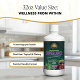 Real Aloe Organic Aloe Vera Juice in a glass with ice