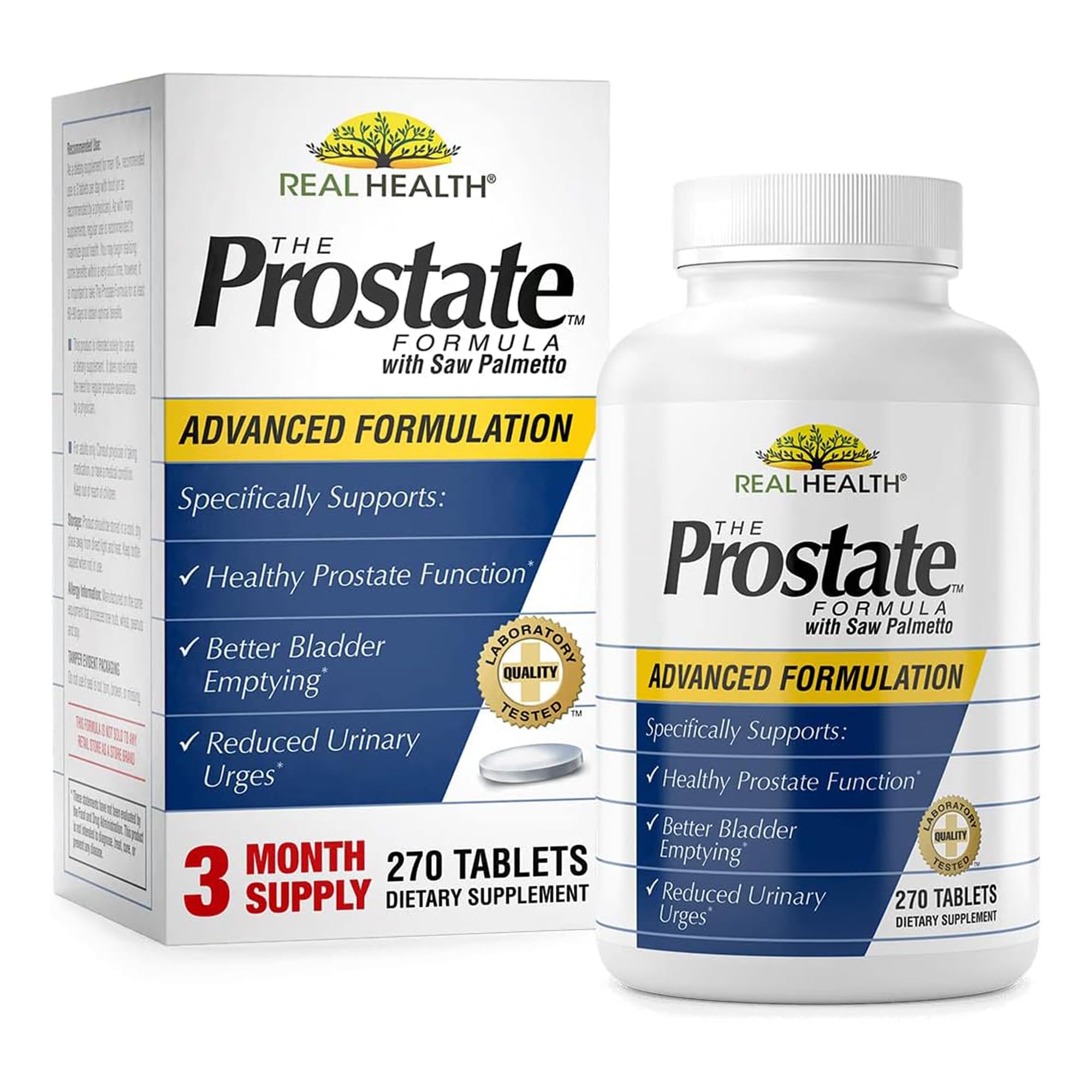 Real Health Prostate Formula 90 Tablets front view