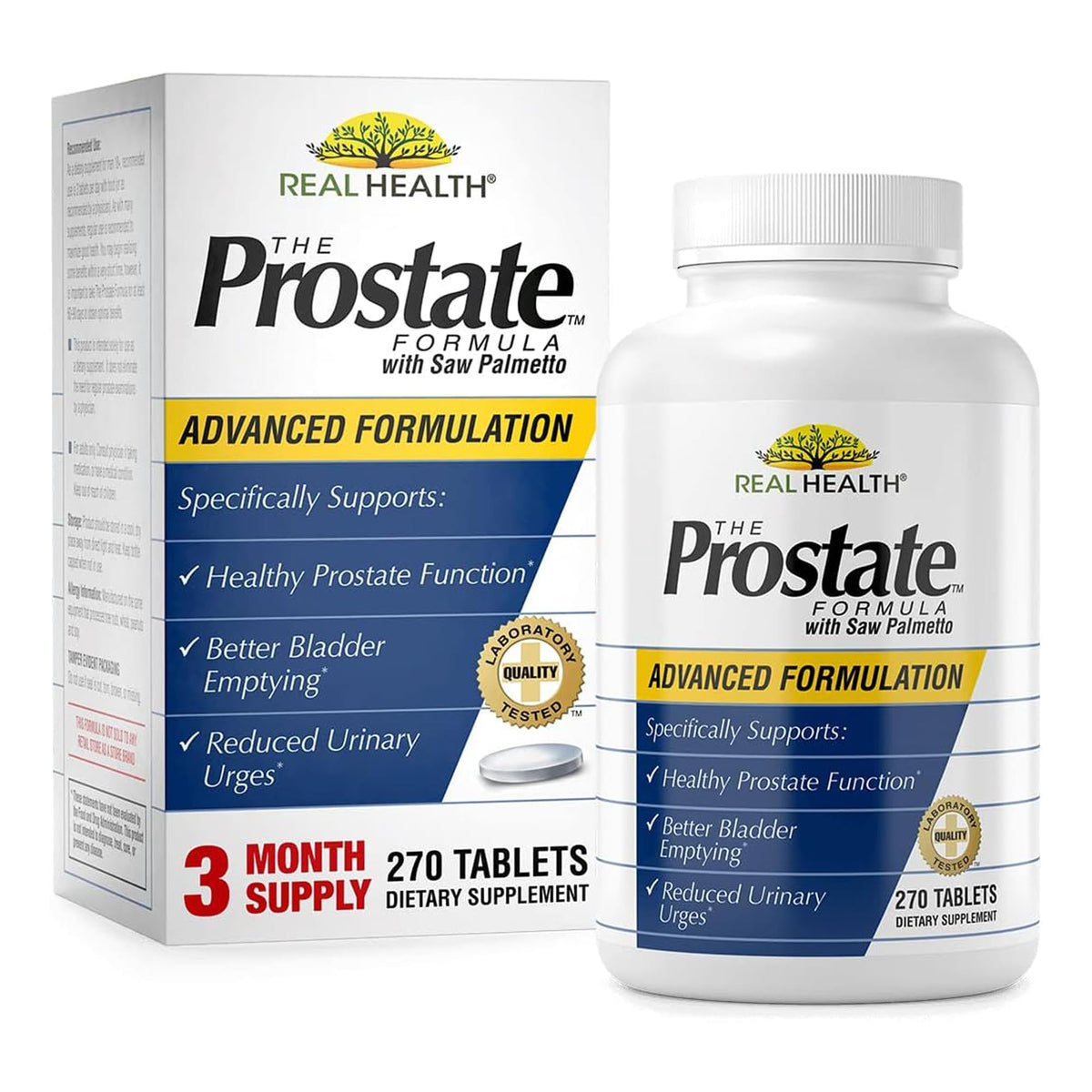 Real Health Prostate Formula 90 Tablets front view