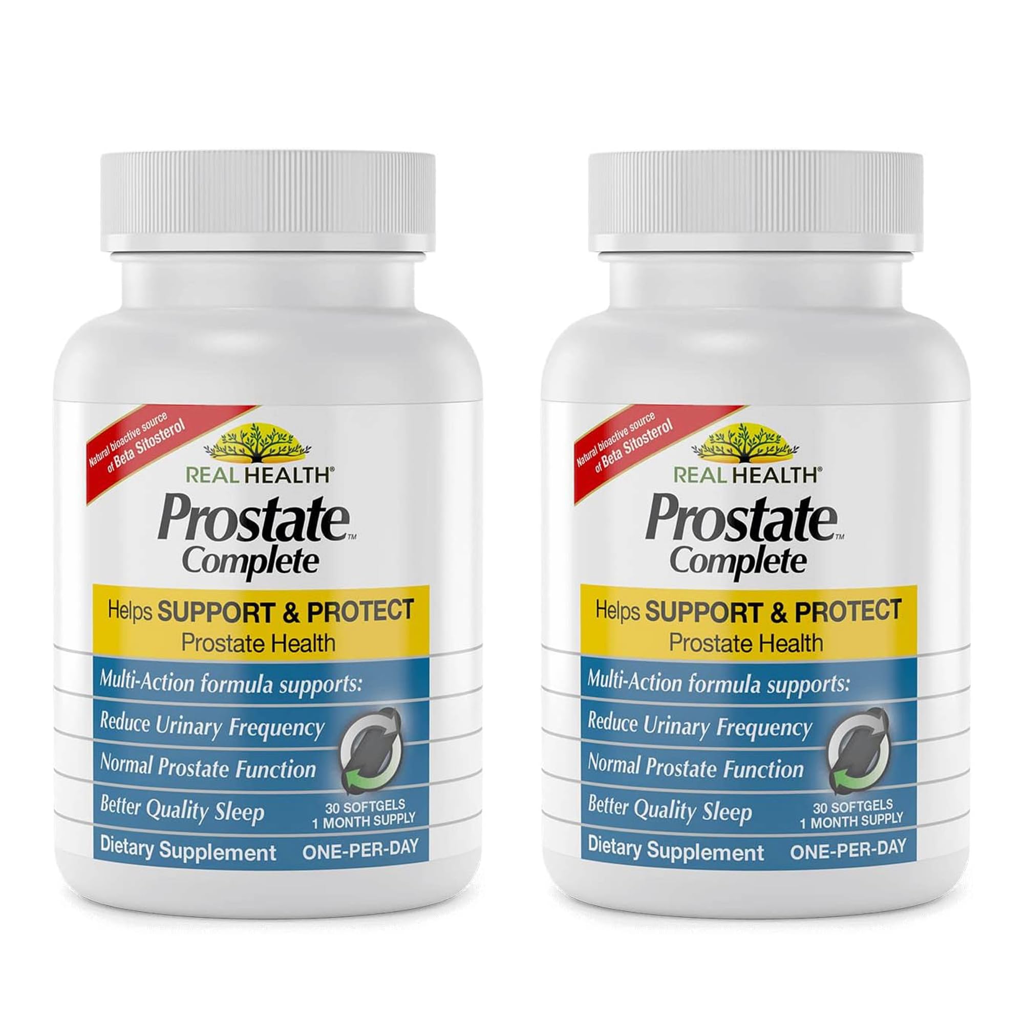 Real Health Saw Palmetto Prostate Health Supplement front view