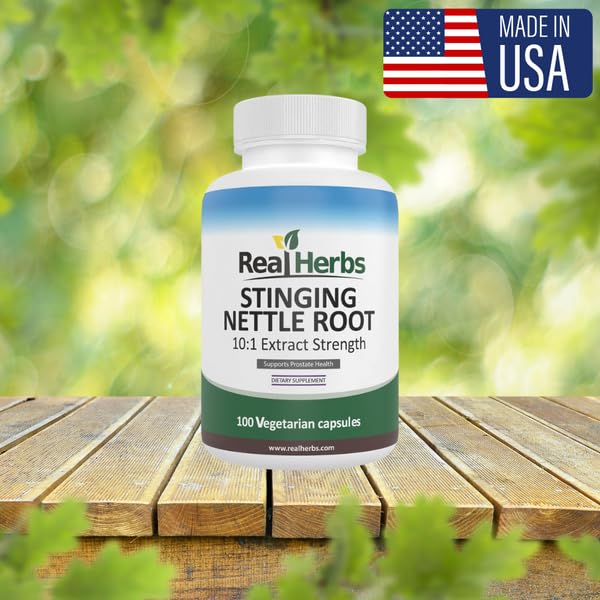 Real Herbs Stinging Nettle Root Extract 750mg bottle back view