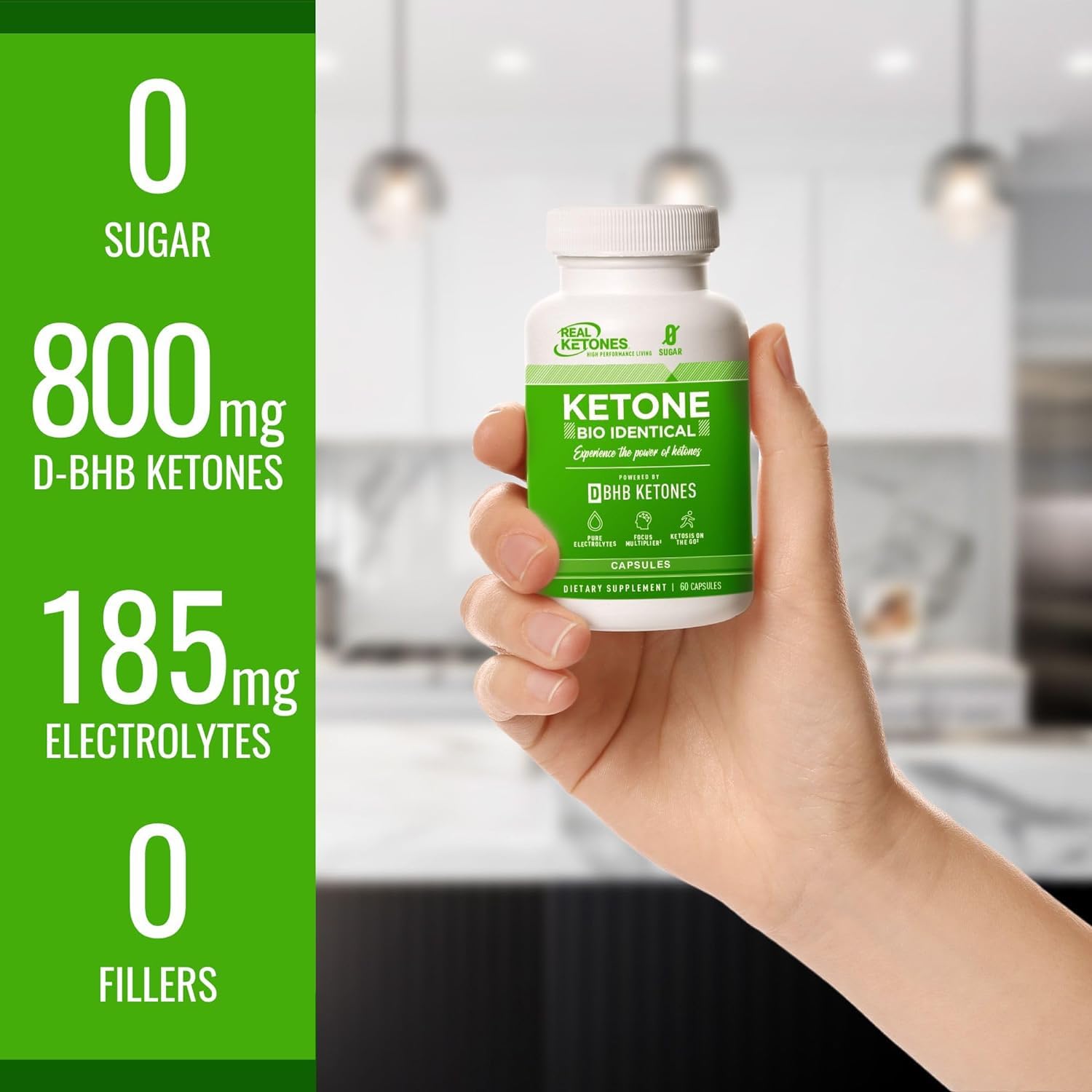 Real Ketones 7-Keto Supplement 50g back view