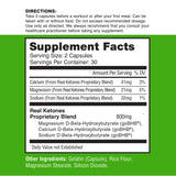 Real Ketones 7-Keto Supplement 50g with hydration pills