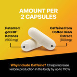 Real Ketones Belly Fat Burner Capsules on a table