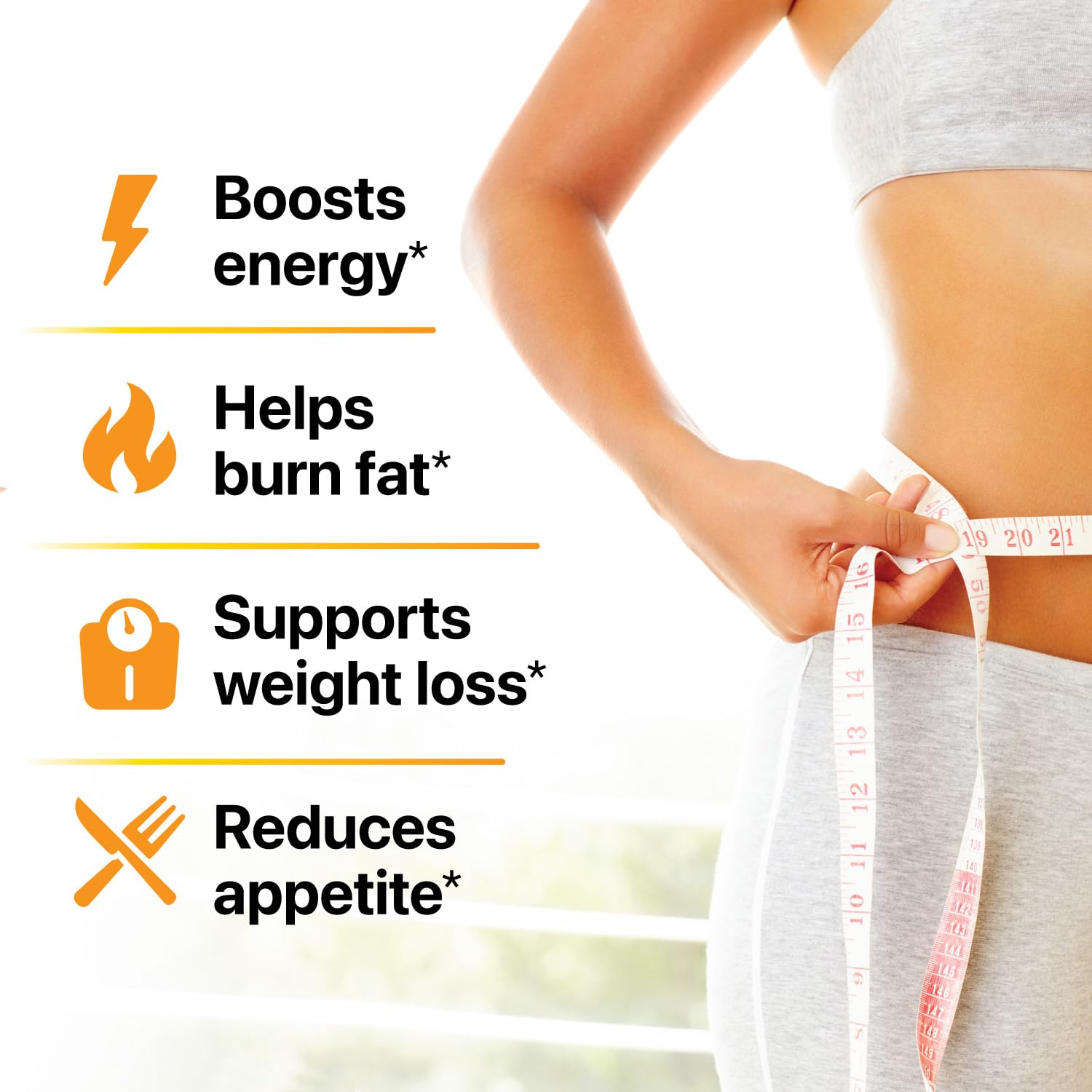 Real Ketones Belly Fat Burner Capsules with measuring spoon
