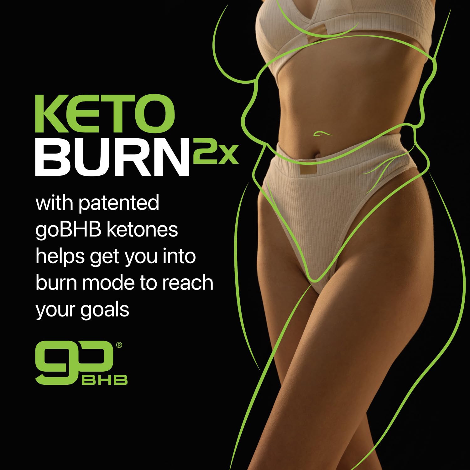 Real Ketones Keto BHB Capsules 60 Count side view