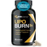 Real Ketones LIPO BURN Keto BHB Capsules front view