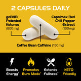 Real Ketones LIPO BURN Keto BHB Capsules packaging