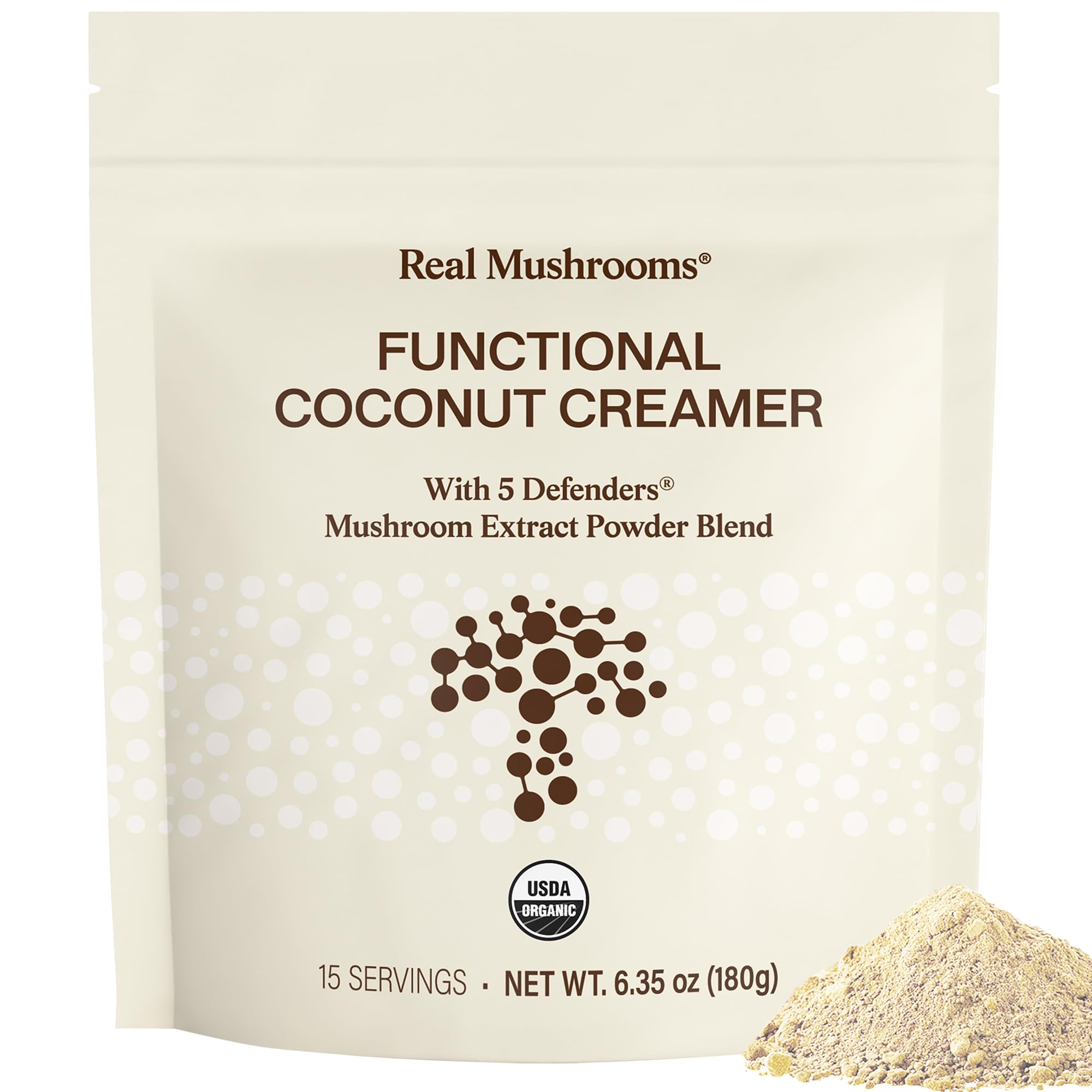 Real Mushrooms Coconut Creamer 192g front view