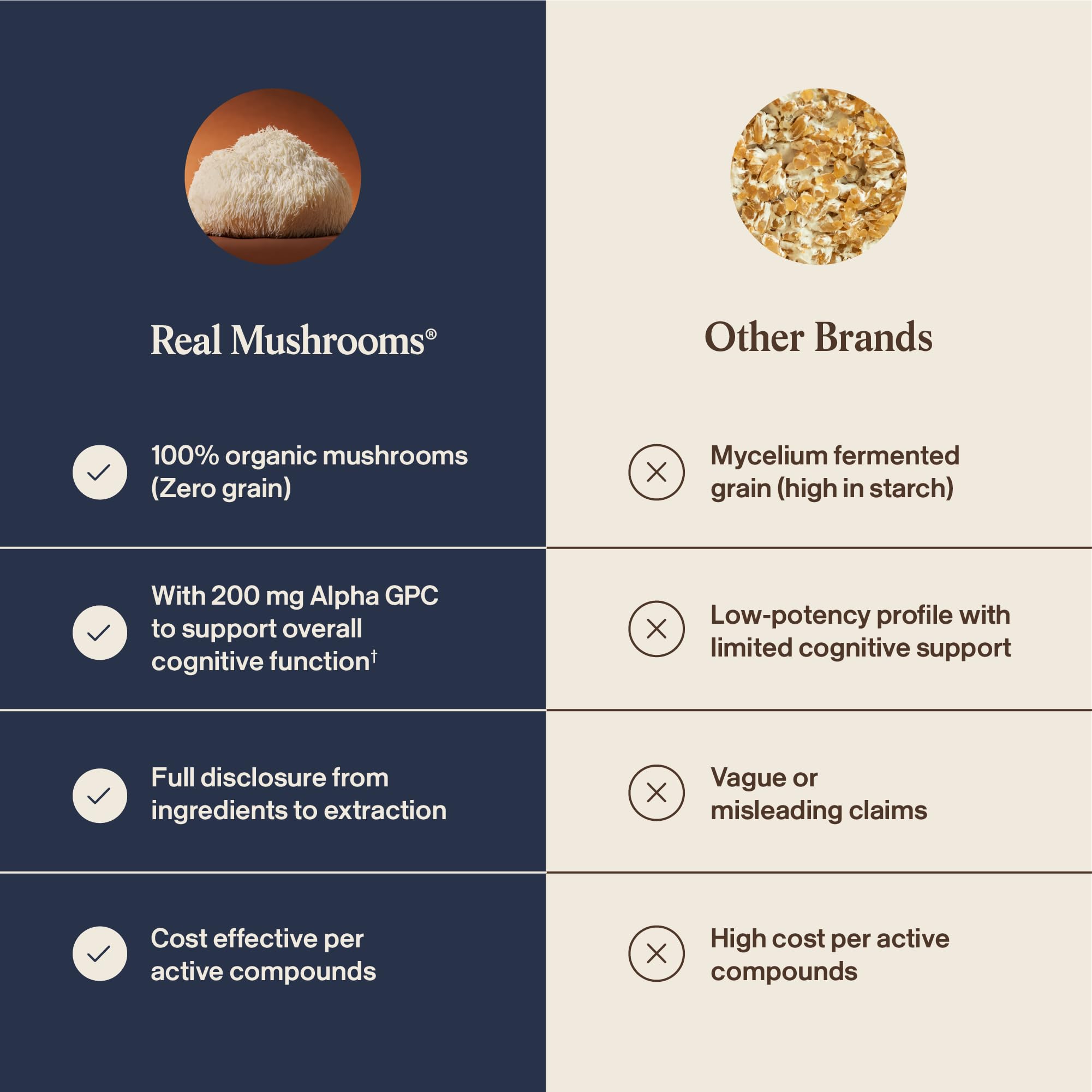 Real Mushrooms Lion's Mane Focus supplement dosage instructions