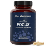 Real Mushrooms Lion's Mane Focus supplement front view