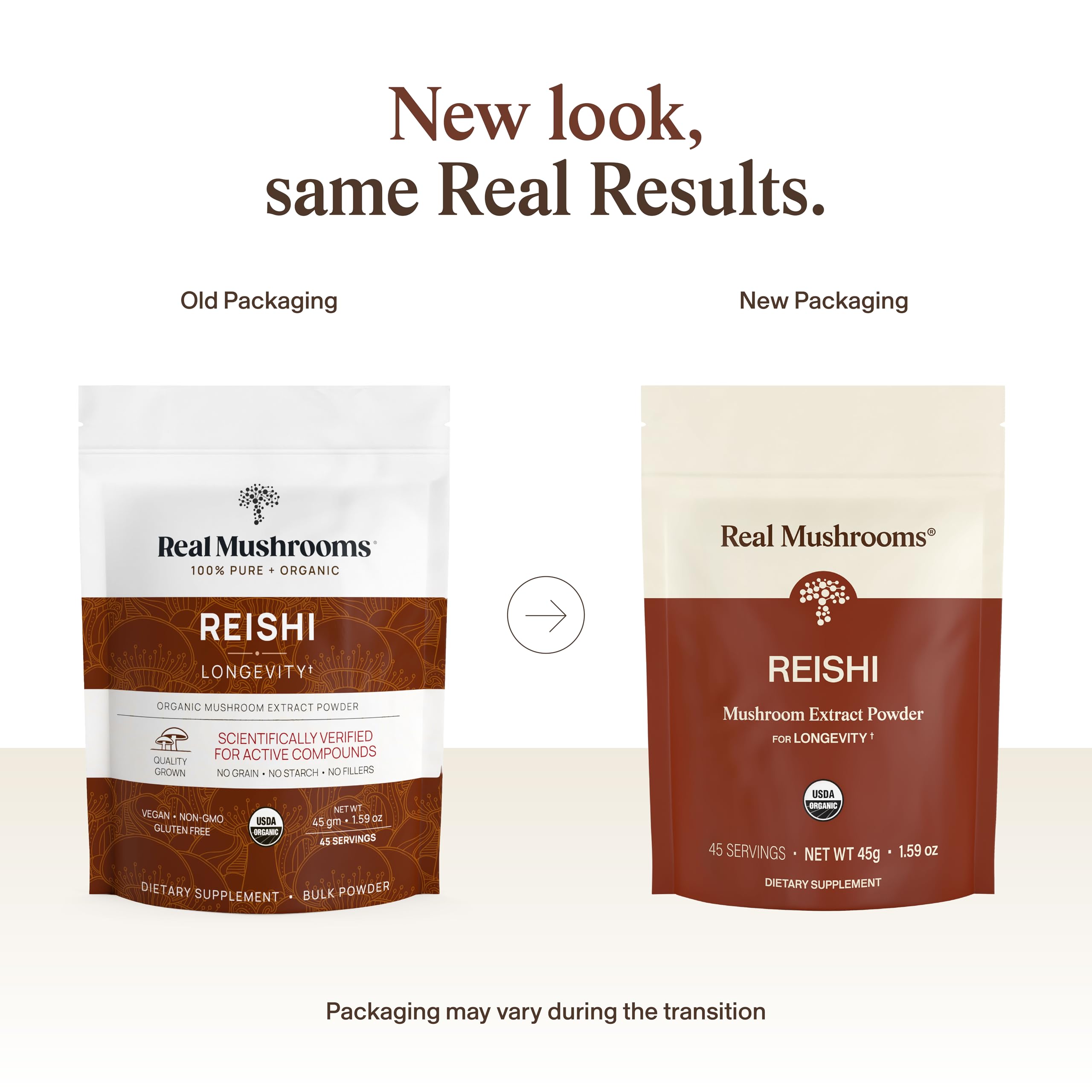 Real Mushrooms Red Reishi Mushroom Extract packaging