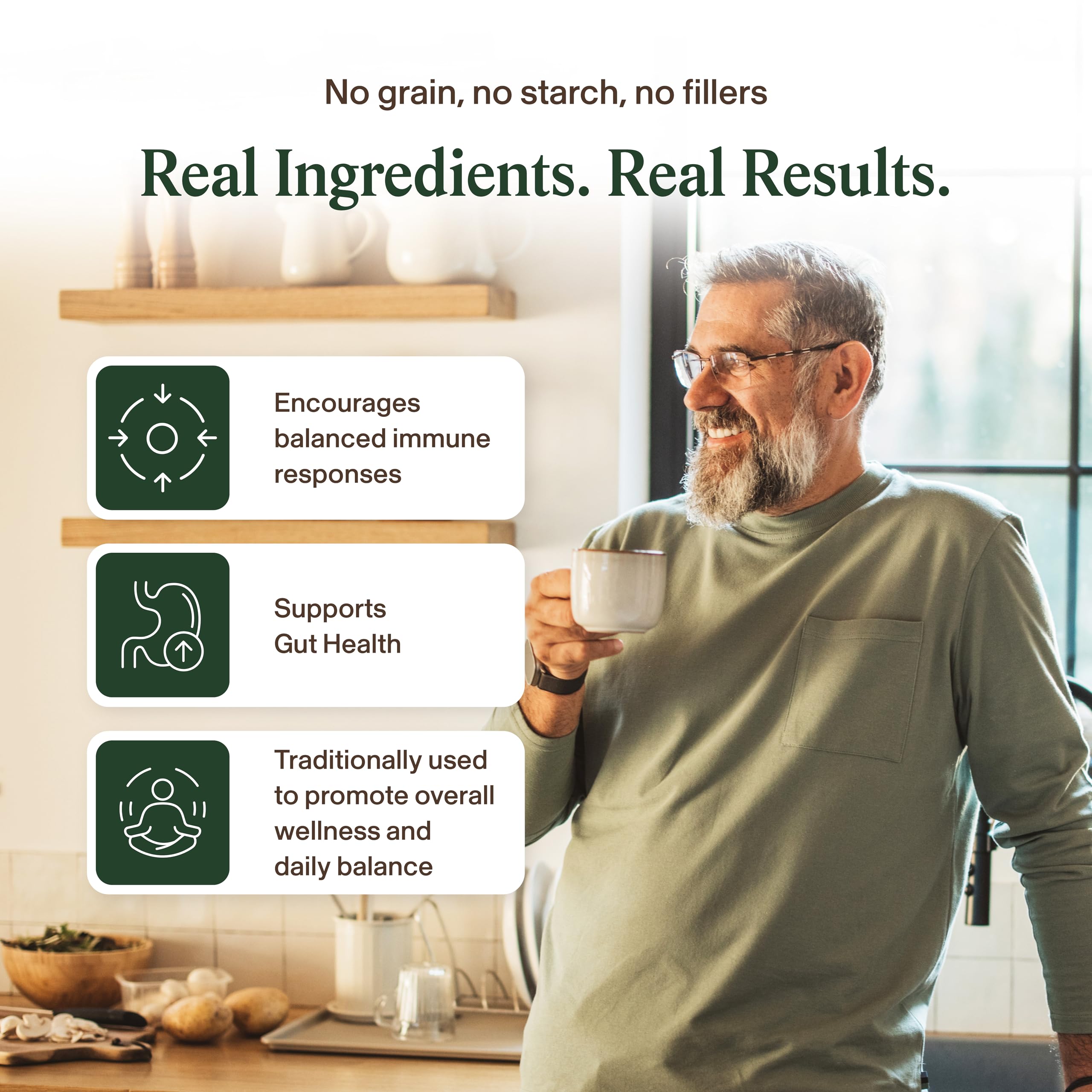 Real Mushrooms Turkey Tail Mushroom Supplement packaging