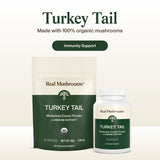 Real Mushrooms Turkey Tail Mushroom Supplement side view