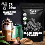 Real Naturals Black Ginger Powder powder texture close-up
