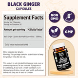 Real Naturals Black Ginger Supplement displayed with other herbal supplements