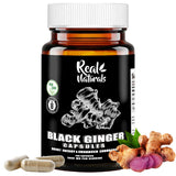 Real Naturals Black Ginger Supplement front view of packaging
