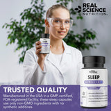 Real Science Nutrition Sleep Miracle bottle with vitamins