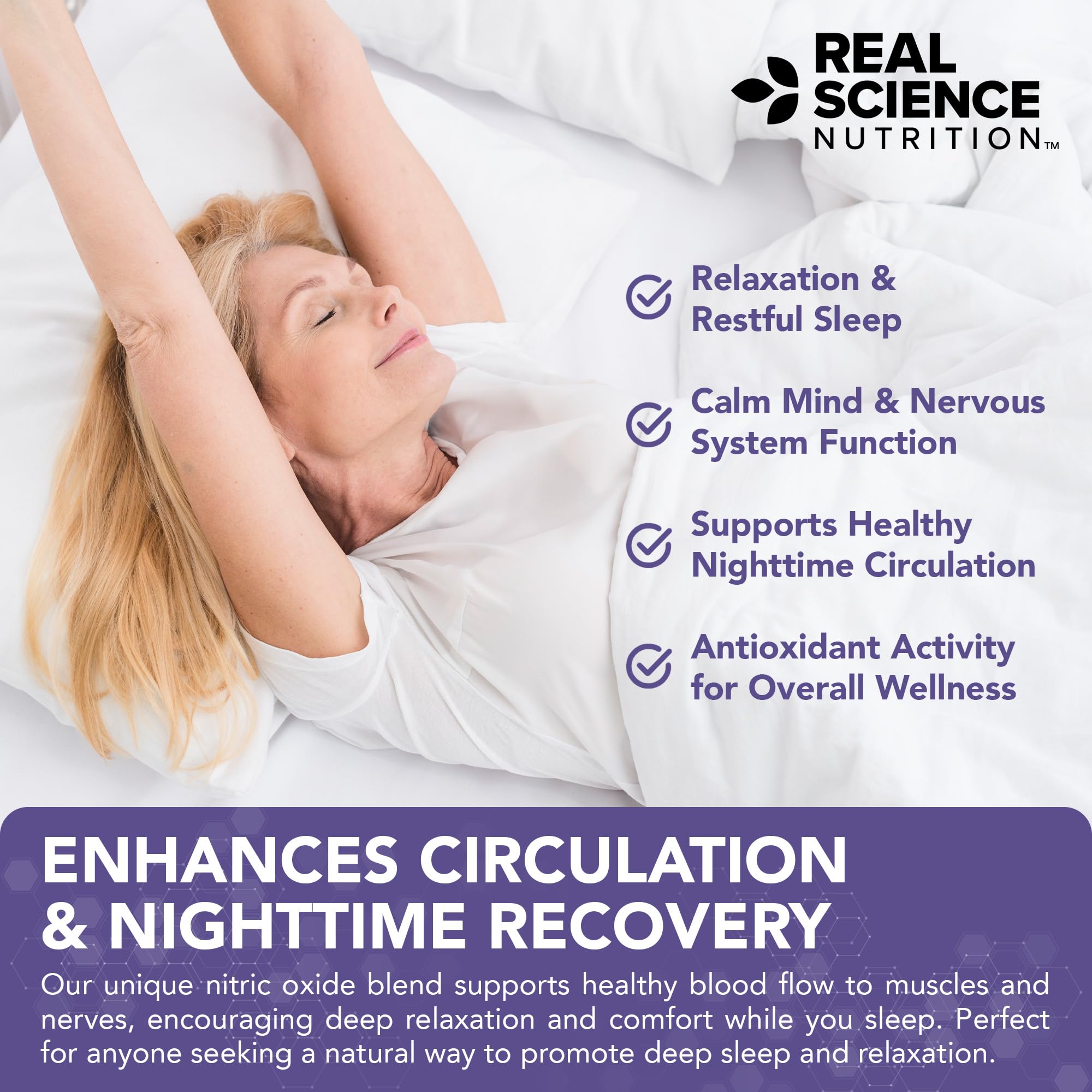 Real Science Nutrition Sleep Miracle packaging details