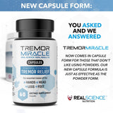 Real Science Nutrition Tremor Miracle Capsules back view