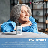 Real Science Nutrition Tremor Miracle Capsules with a glass of water