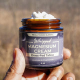 Really Good Blends Magnesium Cream in use at night