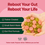 RebootJelly Prebiotic Gummies 324g open package with gummies