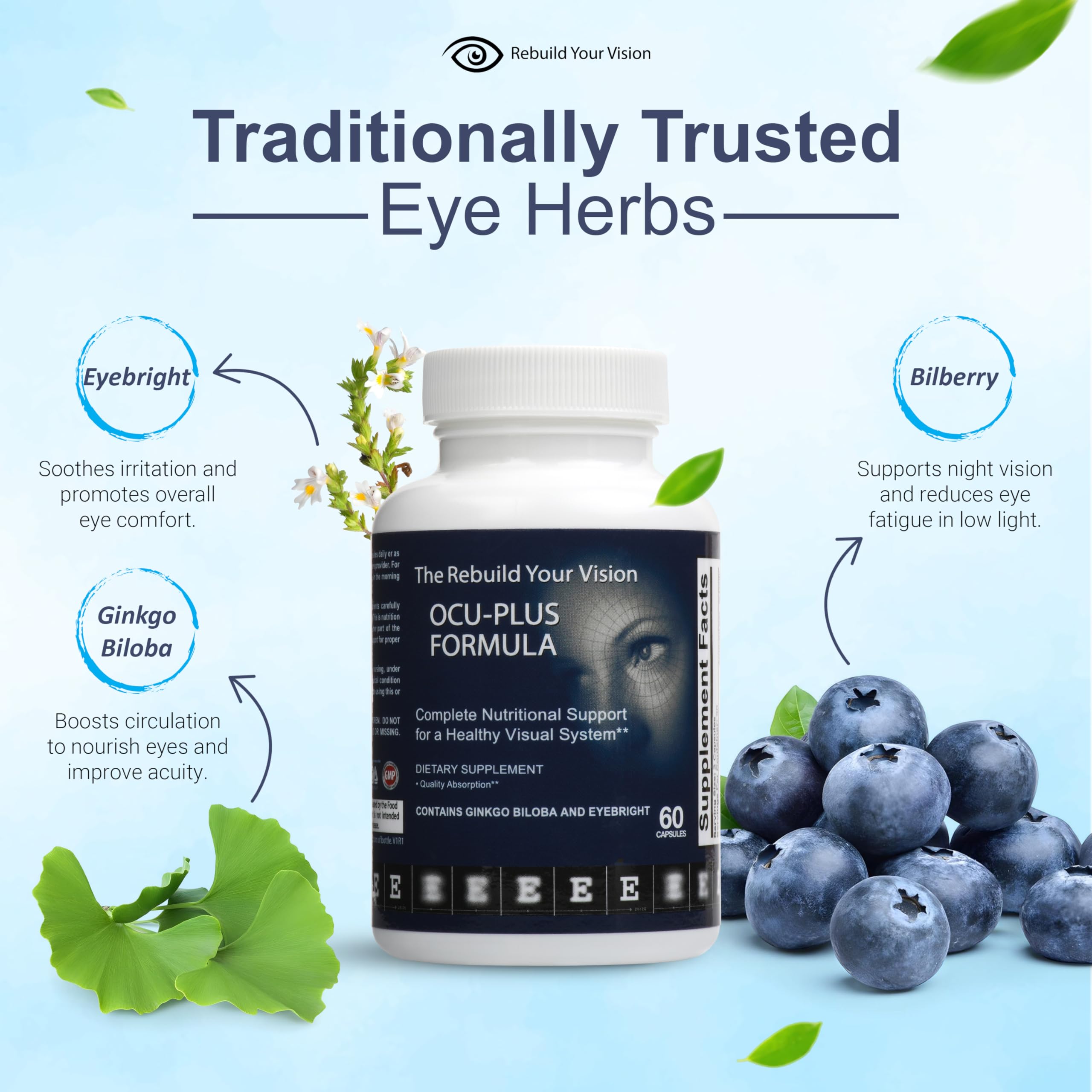 Rebuild Your Vision Ocu-Plus Formula 60g lifestyle scene