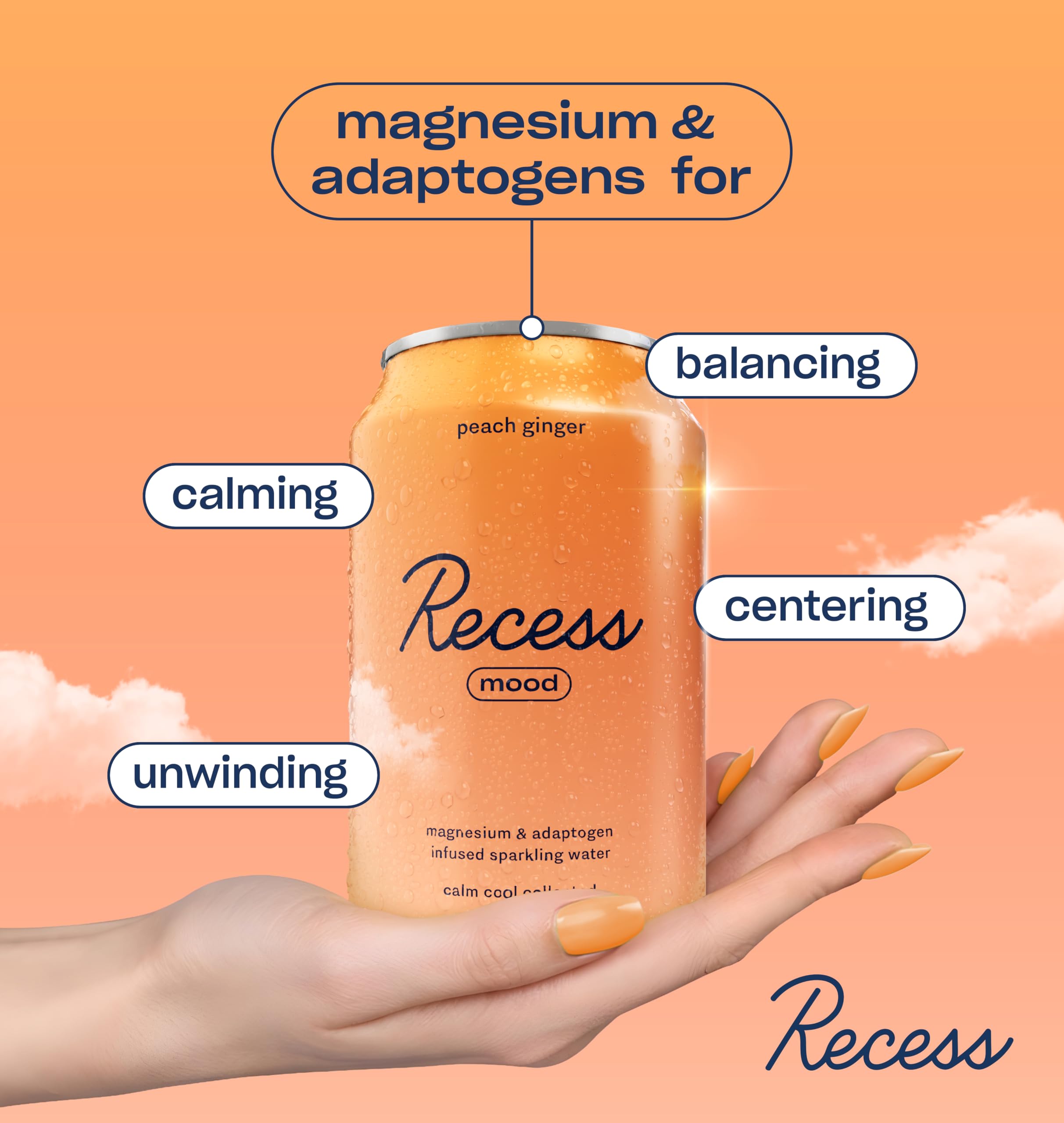 Recess Blood Orange flavour can close-up