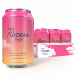 Recess Magnesium Sparkling Water can front view with raspberries