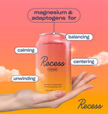 Recess Magnesium Sparkling Water can lifestyle scene on a table
