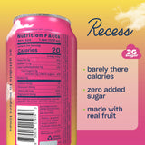 Recess Magnesium Sparkling Water can side view with lemon