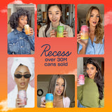 Recess Magnesium Sparkling Water packaging with blood orange