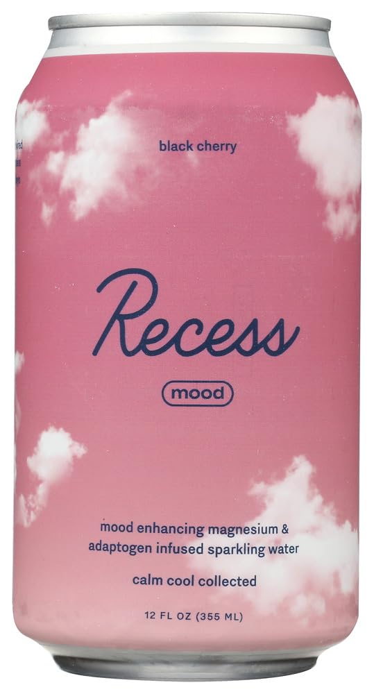 Recess Magnesium Sparkling Water with Cherry front view
