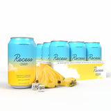 Recess Mood Functional Sparkling Water 340g front view with tropical design