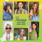 Recess Mood Lime Citrus Sparkling Water displayed with ice