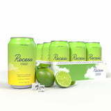 Recess Mood Lime Citrus Sparkling Water pack of 12 cans