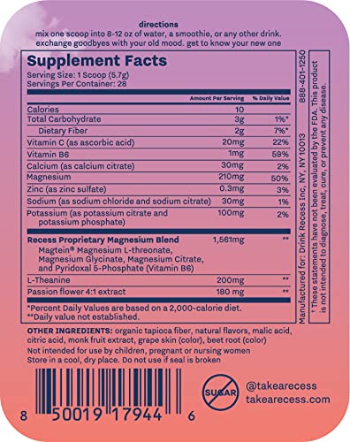 Recess Mood Powder 159g with a measuring spoon