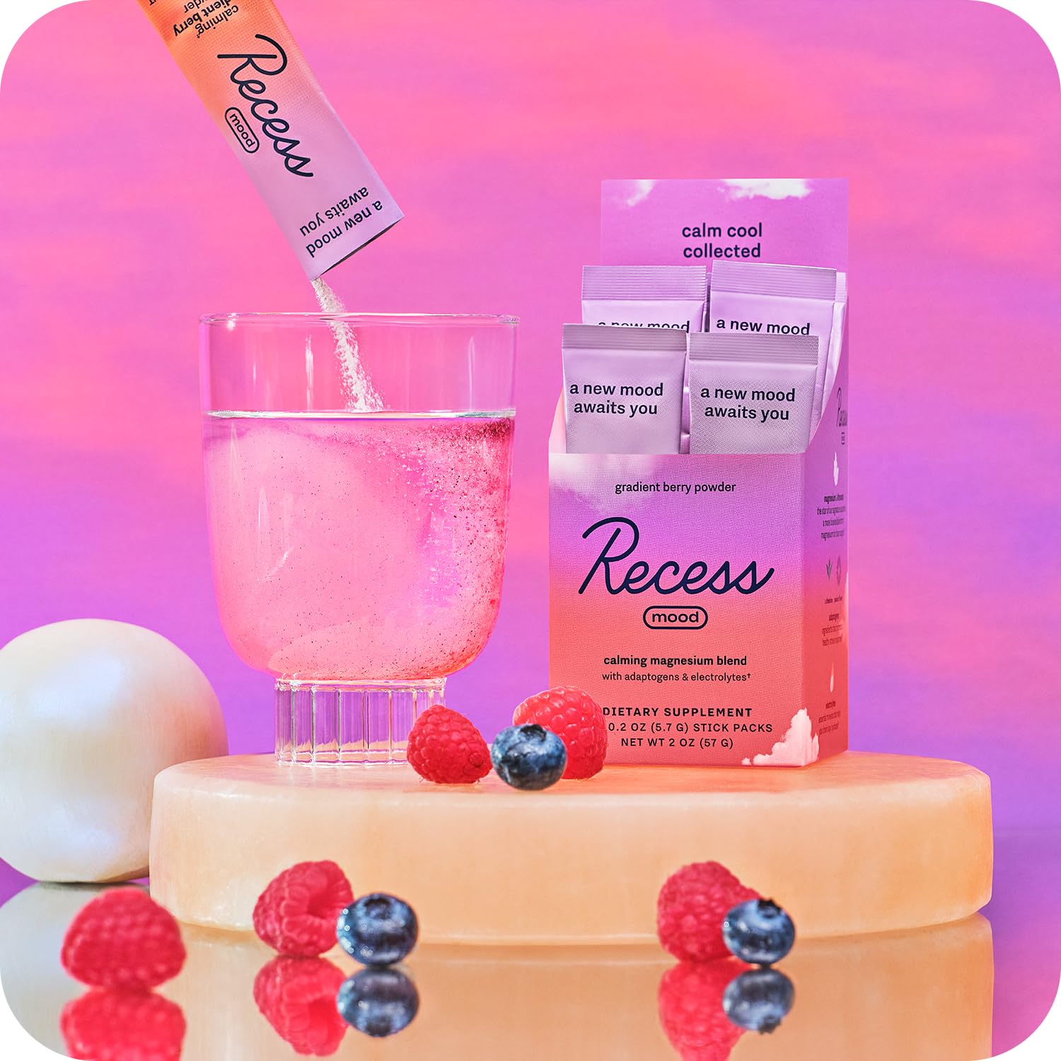 Recess Mood Powder 56g lemon citrus flavour