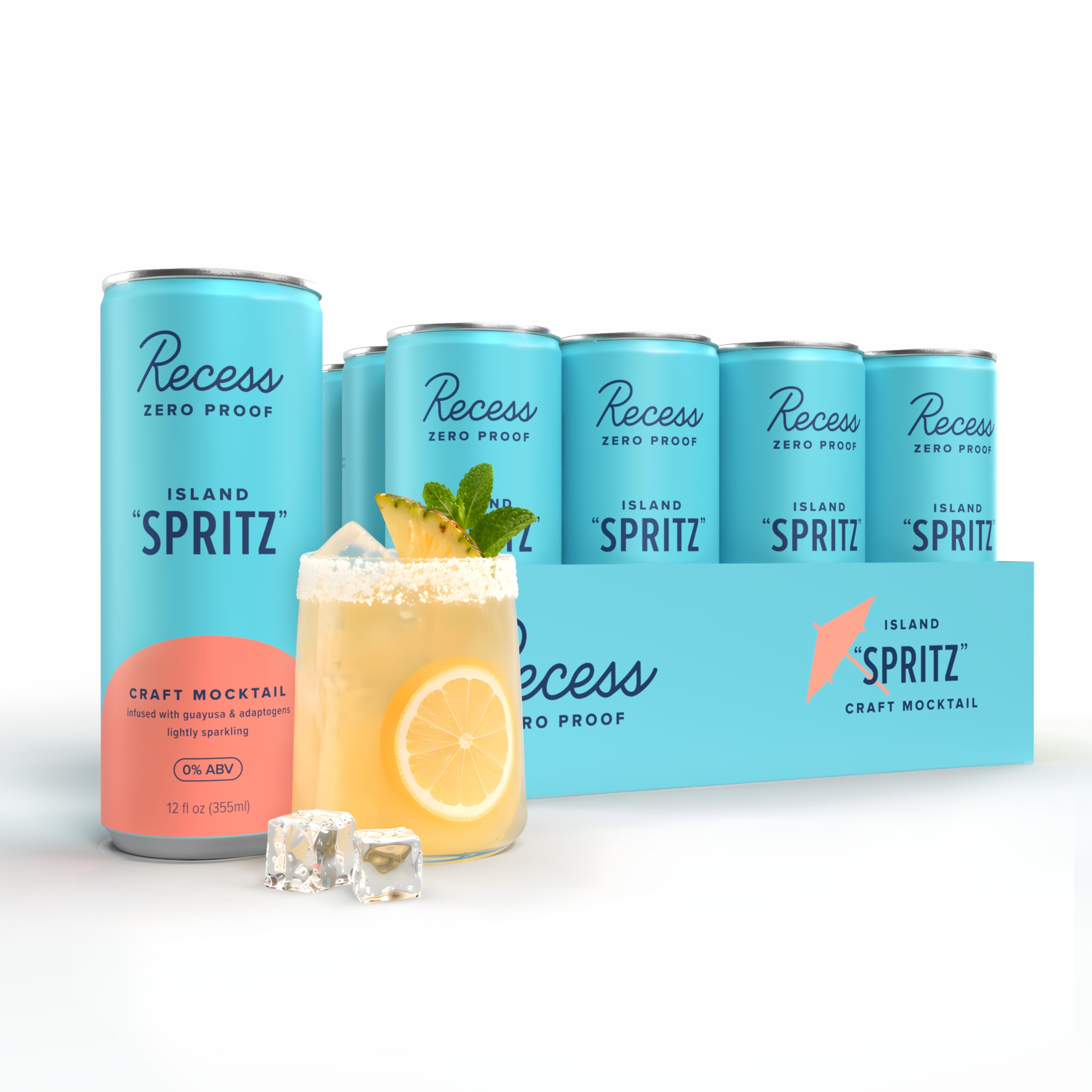 Recess Pineapple Coconut Mocktail 12-pack front view