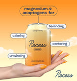 Recess Sparkling Water Orange Vanilla close-up of ingredients