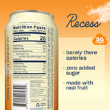 Recess Sparkling Water Orange Vanilla packaging side view