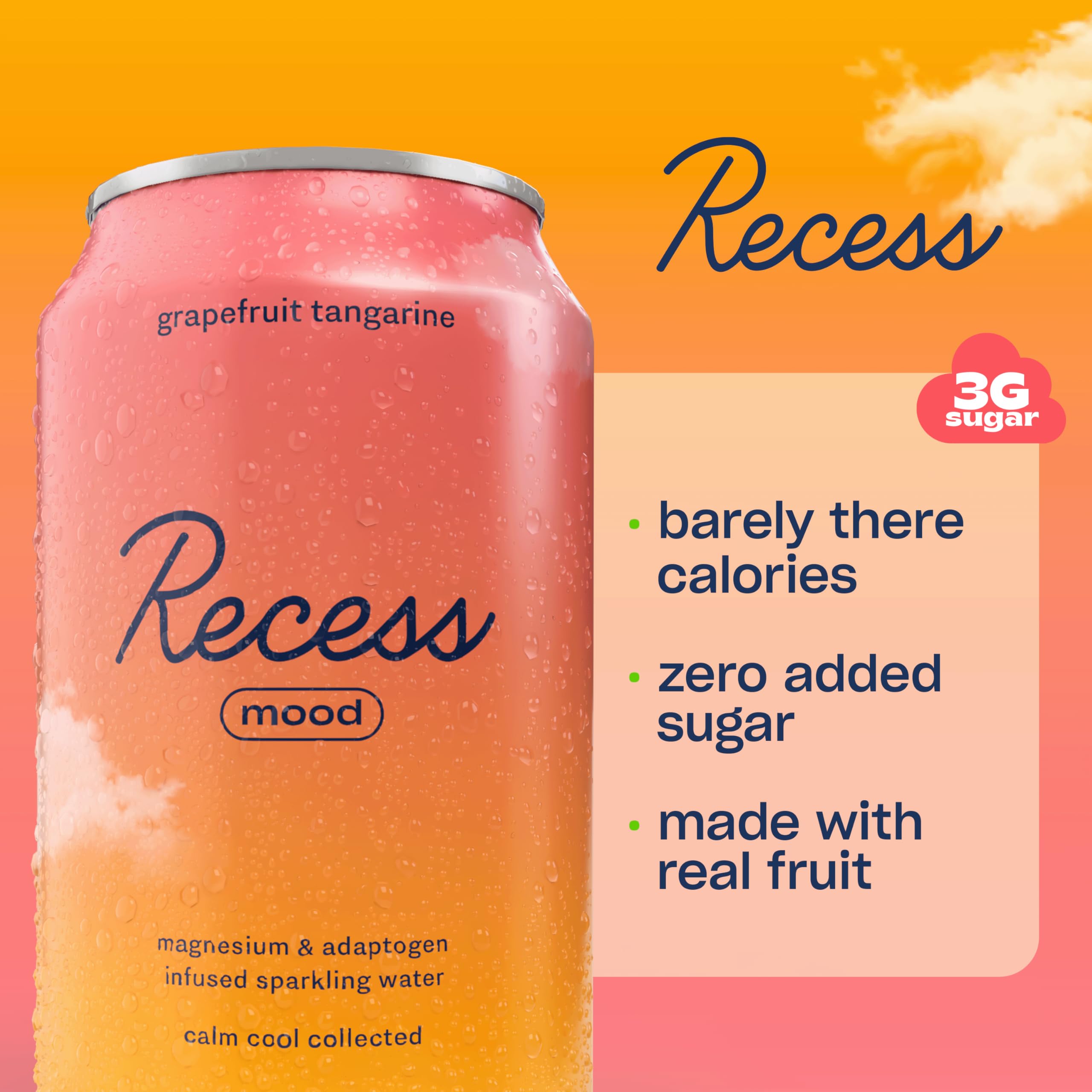 Recess Strawberry Rose flavour can