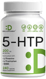Red 5-HTP Supplement 240 capsules front view