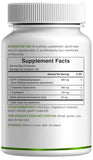 Red 5-HTP Supplement bottle with label details